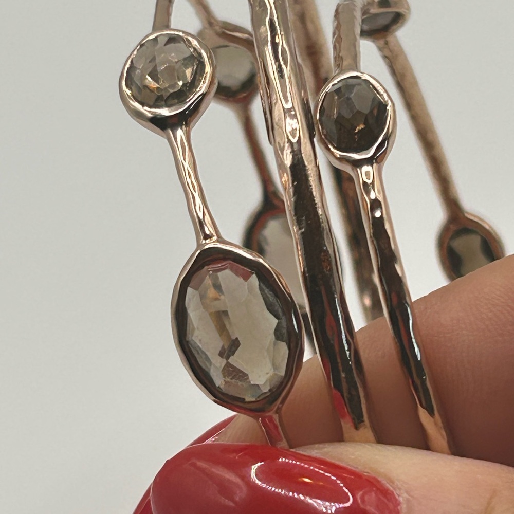 Ippolita Rose Gold Bangle Trio - Picture 3 of 9
